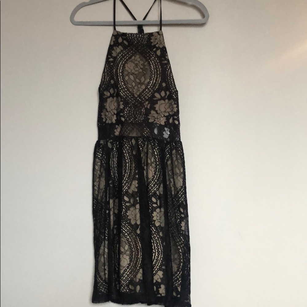 Trixxi black lace dress